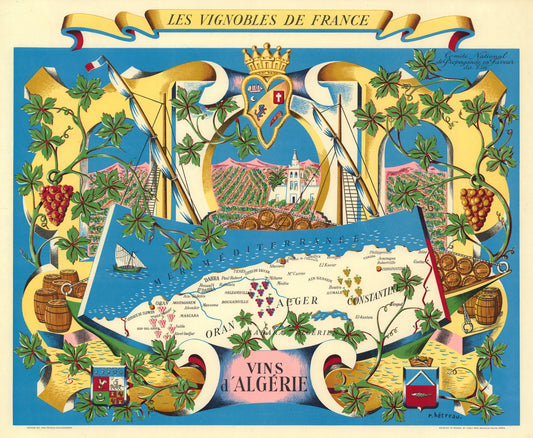 1950 Les Vignobles de France | Vins d'Algerie.