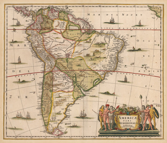 1640 Americae Pars Meridionalis