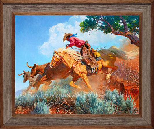 American Cowboy Framed Art by Clark Kelley Price