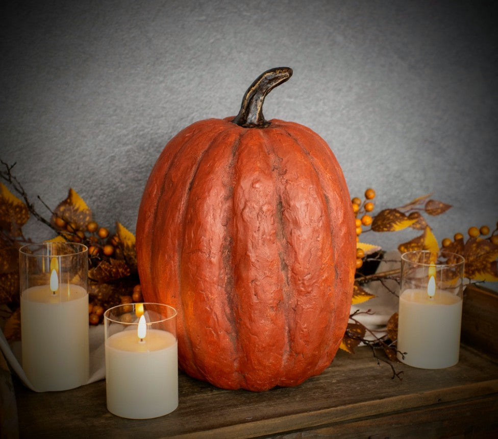 #32920 14Inch Orange Tall Pumpkin