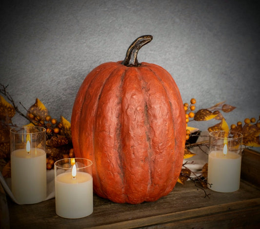 #32920 14Inch Orange Tall Pumpkin