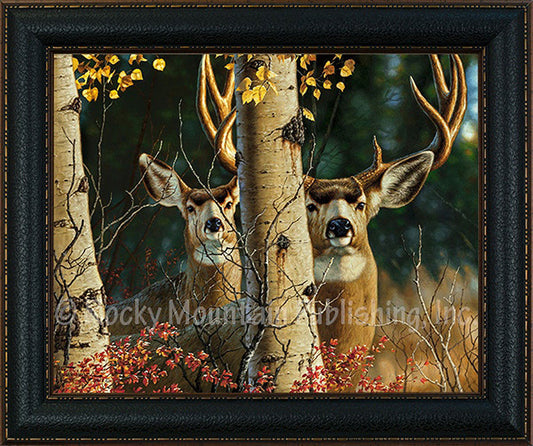 Among the Aspens ¨C Framed Giclee Canvas by Tom Mansanarez