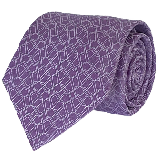 Alternating Square and Compass Necktie