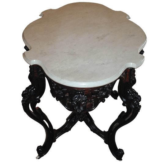 American Rococo Laminated Rosewood Center Table By Meeks